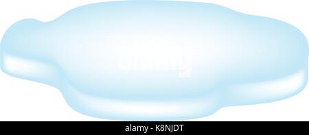 Ice floe icon, symbol, design. Winter vector illustration isolated on white background. Stock Vector