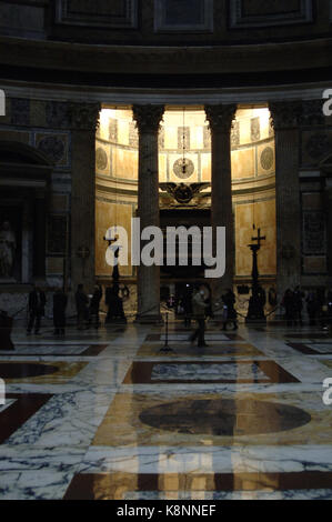 Tomb of Victor Emmanuel II, king of Italy (1820-1878). Inside of Pantheon, Rome, Italy. Stock Photo