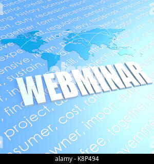 Webminar world map Stock Photo - Alamy