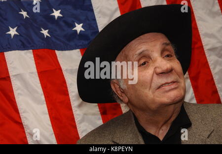 New York, NY, USA. 11th Mar, 2017. Jake Lamotta pictured at the Fighters Initiative for Support and Training (F.I.S.T) and the Office of Professional Employees International Union (OPEIU) press conference announcing the joining of forces to form a boxers union on March 11, 2003 in New York City. Credit: Dennis Van Tine/Media Punch/Alamy Live News Stock Photo