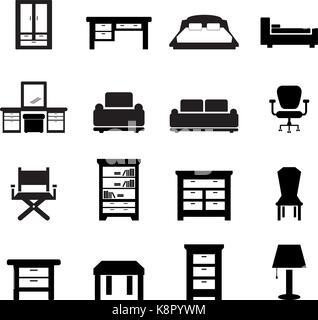 Furniture icon Stock Vector