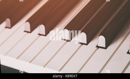 close up photo of piano keys Stock Photo