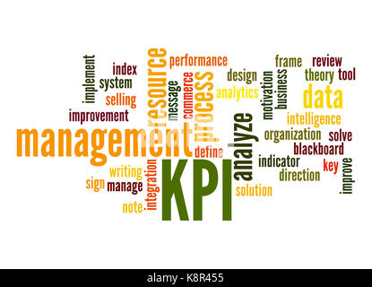 Key Performance Indicator word cloud Stock Photo
