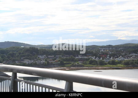 Tverlandsbrua (Tverlandet bridge), Bodø, Norway Stock Photo