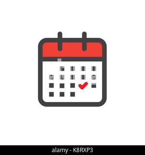 Calendar image with specific date Stock Vector