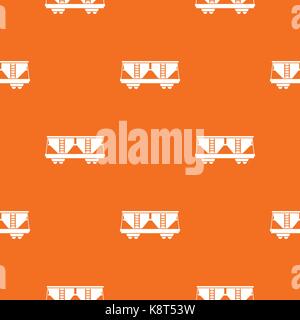 Freight railroad car pattern seamless Stock Vector