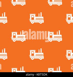 Locomotive pattern seamless Stock Vector