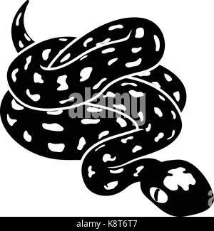 Anaconda snake icon, simple style Stock Vector