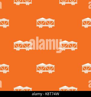 Train cargo wagon pattern seamless Stock Vector
