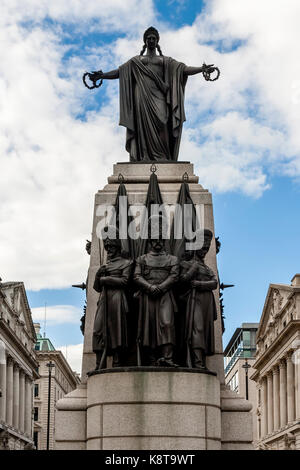The Guards Crimean War Memorial, Waterloo Place, Pall Mall, London, UK Stock Photo