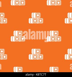 Hay bundles pattern seamless Stock Vector
