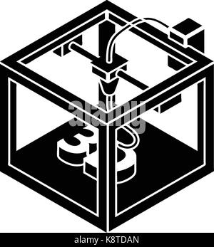 isometric home printer icon simple vector flat illustration Stock ...