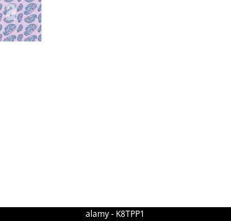 Vector seamless paisley pattern in soft colors on scallops Stock Vector