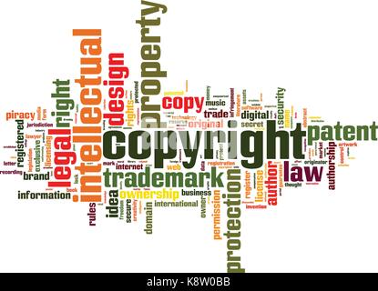 Domain Free Word Rights Copyright word cloud concept. Vector illustration Stock Vector Image ...