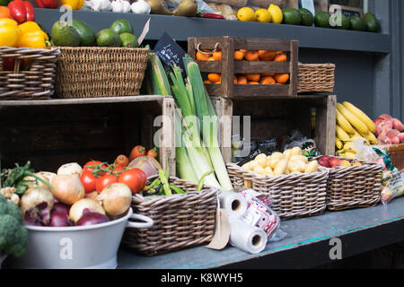 Fresh produce, sold in St.Ives. Harriet Baggley Stock Photo
