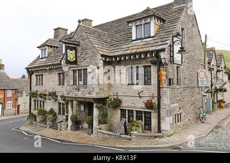 Bankes Arms Hotel, The Square, Corfe, Isle of Purbeck, Dorset, England, Great Britain, United Kingdom, UK, Europe Stock Photo