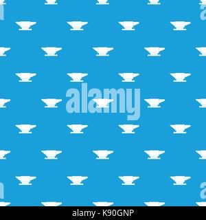 Anvil pattern seamless blue Stock Vector