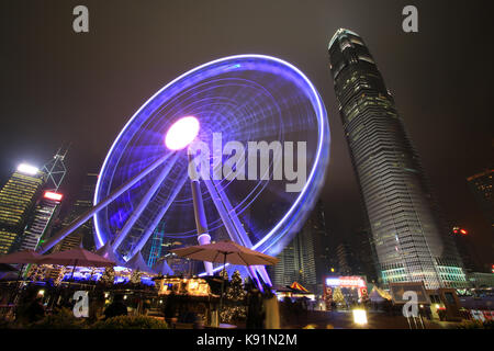 Ferris Wheel in Hong Kong Stock Photo