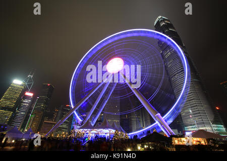 Ferris Wheel in Hong Kong Stock Photo