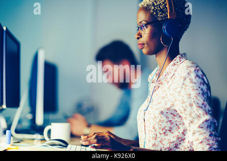 Portait of software designer working in office Stock Photo