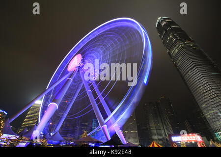 Ferris Wheel in Hong Kong Stock Photo