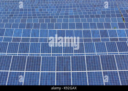 solar panels of a photovoltaic system Stock Photo