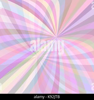 Colorful curved ray burst background - vector illustration from curved rays Stock Vector