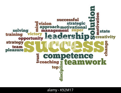 Success word cloud Stock Photo