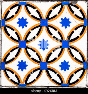 Captures of real Portuguese tiles while I walk along the streets of Portugal, this will be a collection constantly growing Stock Photo