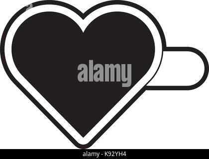 heart hairpin  vector illustration Stock Vector