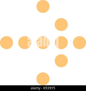 Use it in all your designs. Arrow sign direction icon pointer button digital sign. Quick and easy recolorable shape. Vector illustration Stock Vector