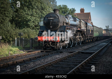 Steam engine at BlueBell in Sussex Stock Photo