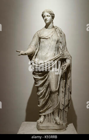Rome. Italy. 2nd century A.D. statue of Demeter, goddess of the harvest, thought to be based on a Greek original of the late 5th century B.C. Stock Photo