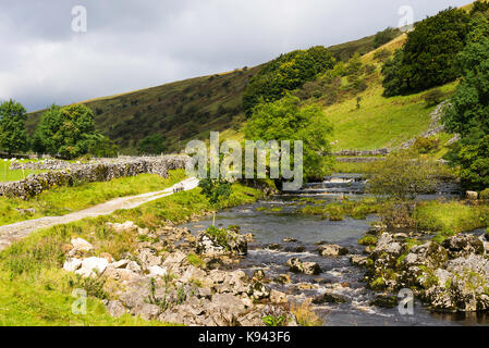 The River Wharfe near Outershaw Yorkshire Dales National Park England United Kingdom UK Stock Photo