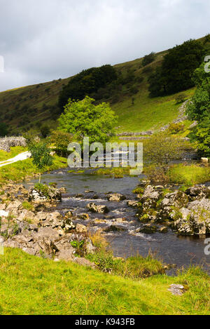 The River Wharfe near Outershaw Yorkshire Dales National Park England United Kingdom UK Stock Photo