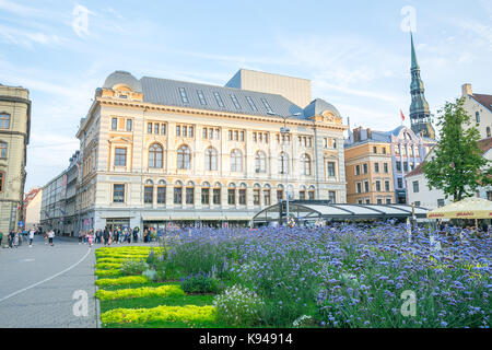 Latvia, Riga, old town center, peoples and architecture. 2017 Stock Photo