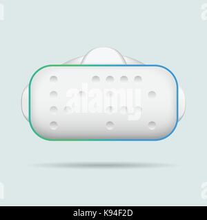 Realistic Virtual reality glasses, VR headset illustration. Vector illustration. Stock Vector