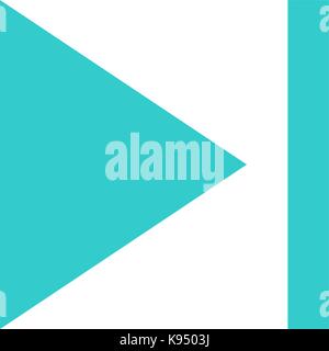 Multimedia audio video movie icons. Quick and easy recolorable shape isolated from background. Vector illustration a graphic element for web internet  Stock Vector