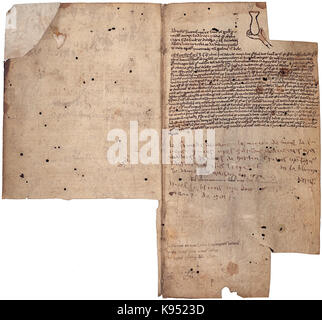 Liber pantegni   KB 73 J 6   folios 088v (left) and 089r (right) Stock Photo