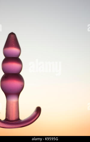 Buttplug anal sex erotic pleasure toy for straight and gay jelly dildo  games for men and women Stock Photo - Alamy