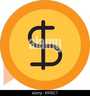 business coin money currrency banking Stock Vector