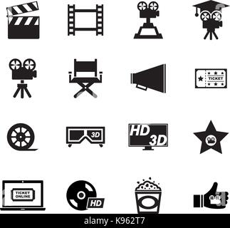 Movie icon Stock Vector