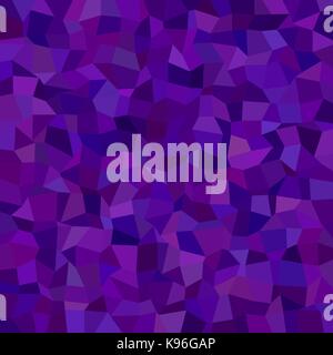 Purple abstract irregular tile mosaic background - polygonal vector illustration from rectangles Stock Vector