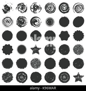 Bold Stamps Bundle Stock Vector