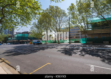 Construction of new buildings on Pacific Highway on the site of Crows Nest Post Office, Sydney, NSW Stock Photo