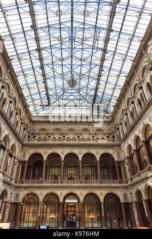 The Durbar Court at the former India Office, British Foreign and Commonwealth Office, Westminster, London, England, UK Stock Photo