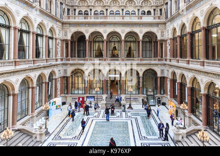 The Durbar Court at the former India Office, British Foreign and Commonwealth Office, Westminster, London, England, UK Stock Photo