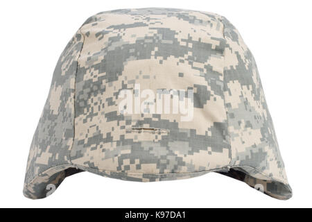 us army kevlar helmet isolated on white Stock Photo