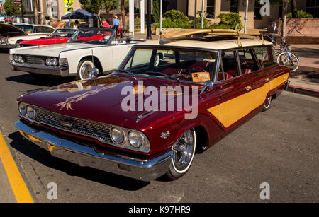 Customized 1963 Ford Country Squire station wagon Stock Photo