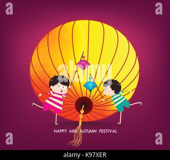 A chinese girl and her beautiful lantern Stock Vector Image & Art - Alamy